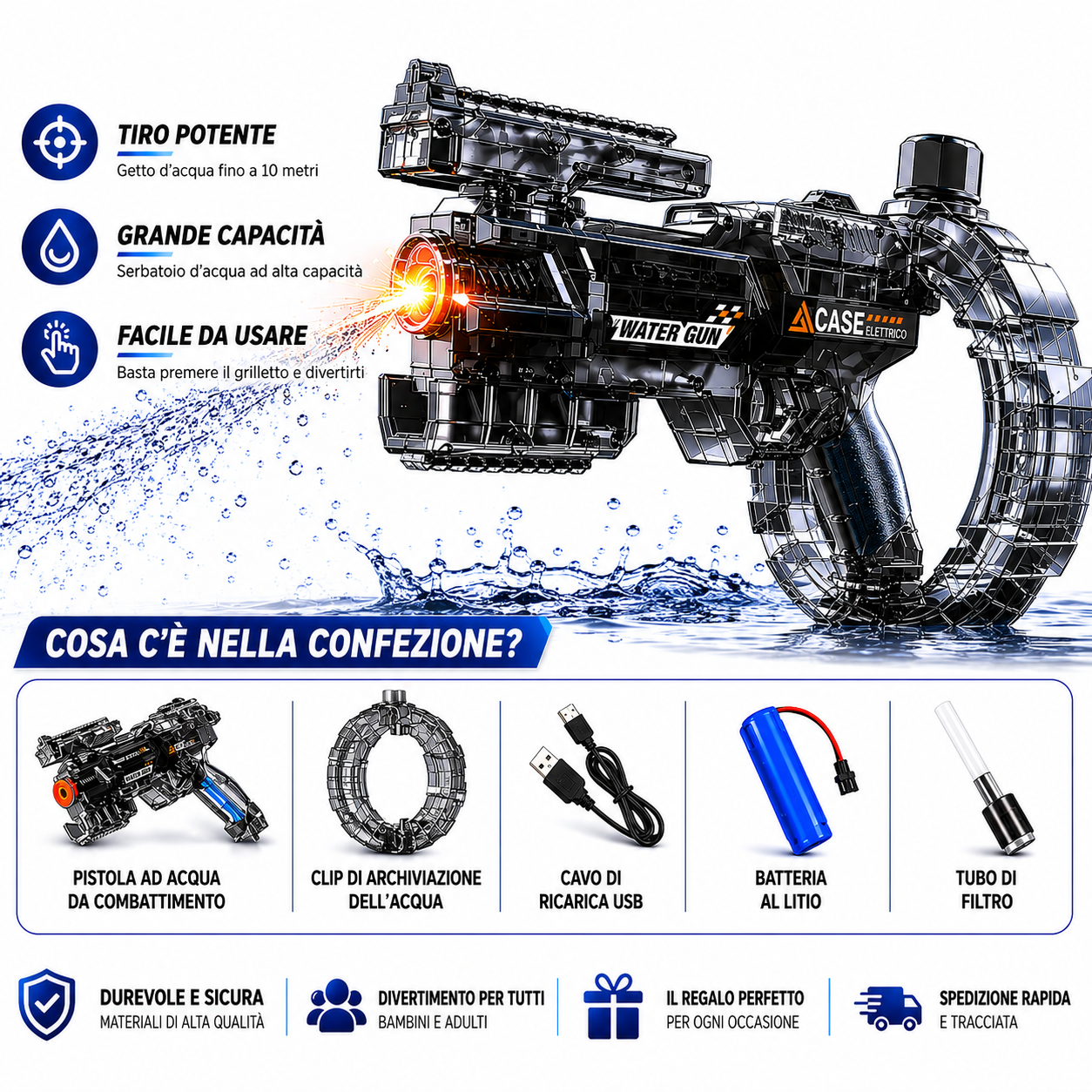 Pistola Ad Acqua Elettrica